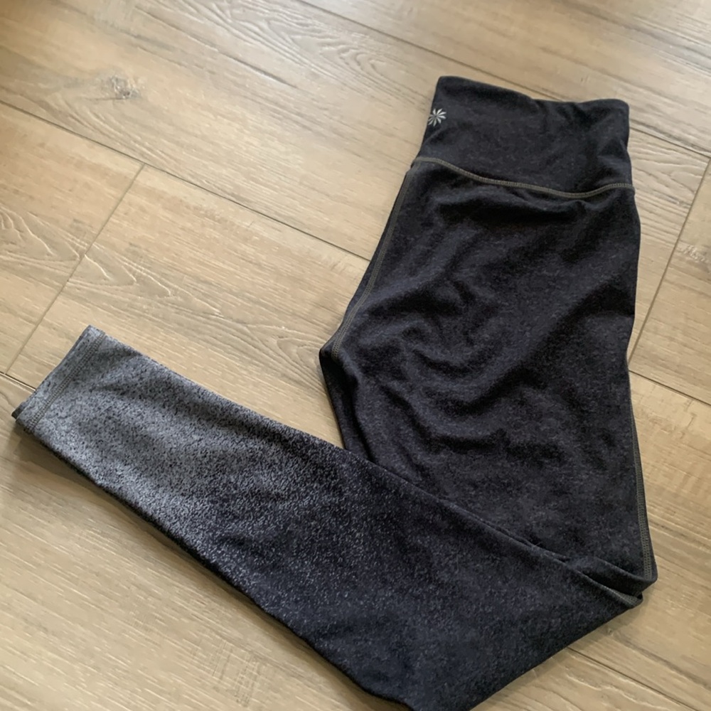 Athleta Dark Gray Light Gray Leggings Size S - Picture 1 of 9